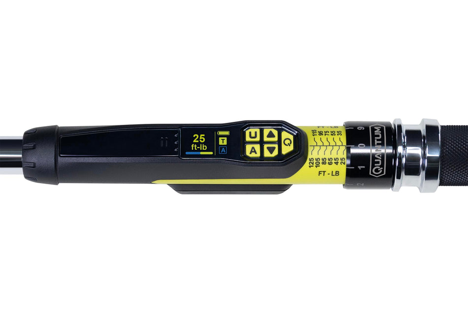 3/8 in. Drive 25-125 ft-lb. Flex Head Micro-Clicker with Angle Hybrid Torque Wrench